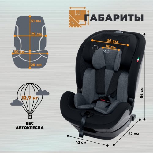Автокресло Sweet Baby Gravity 9-36 кг фото 8