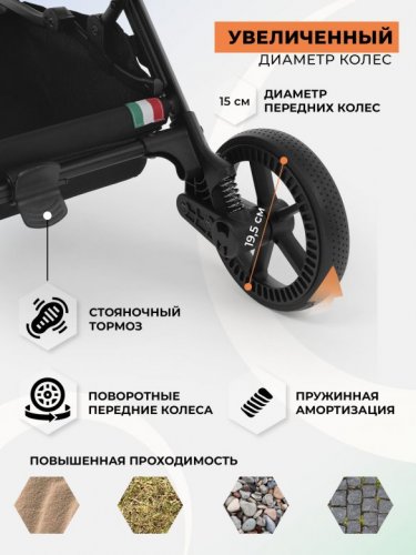 Коляска прогулочная Sweet Baby SBL Aura Plus Basic фото 4