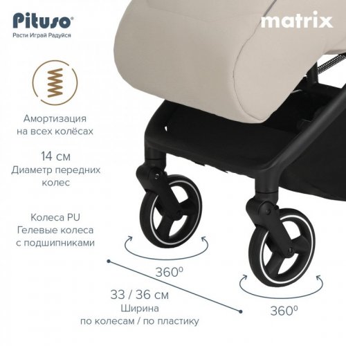 Коляска прогулочная PITUSO MATRIX фото 7