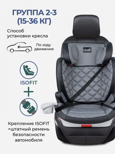 Автокресло Farfello Costa YB802 15-36 кг фото 4